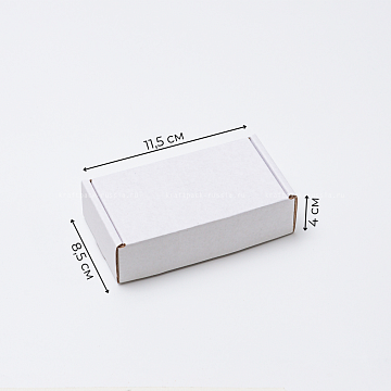 KRAFTPACK Коробка из микрогофрокартона 11,5х8,5х4 см, белая