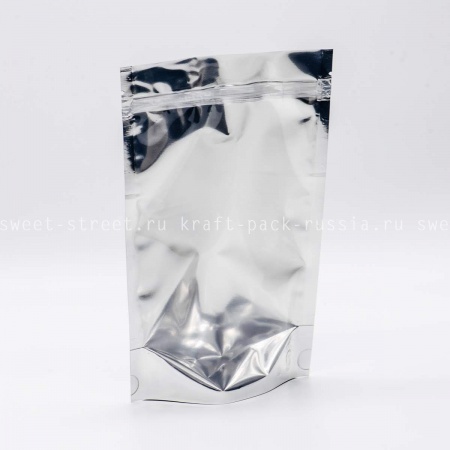 Пакет дой-пак 21х33 см, металлизированный с прозрачной стороной (1) 