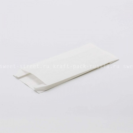 Пакет 9х20,5х4 см, бумажный белый (2) 