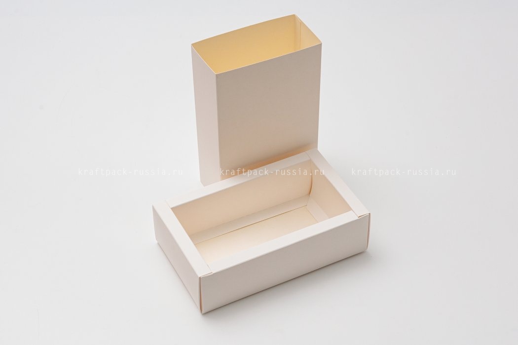 KRAFTPACK Коробка для 12 макаронс широкий борт, белая 12,5х21х6 (Силаева 5) (2)