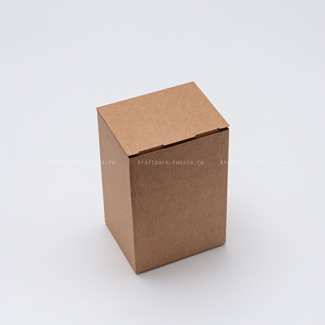Коробка из микрогофрокартона 10х8х15 см, крафт (2)