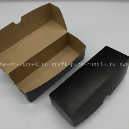  Коробка 20х7х6 см, чёрная (2)/ под заказ