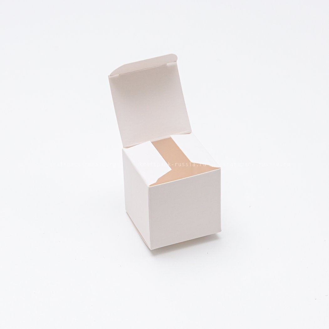 KRAFTPACK Коробка универсальная 4х4х4 см, белая (2)