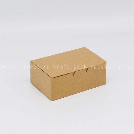 Контейнер универсальный 9х15х7 см, 900 мл, крафт - Fast Food Box L (5)
