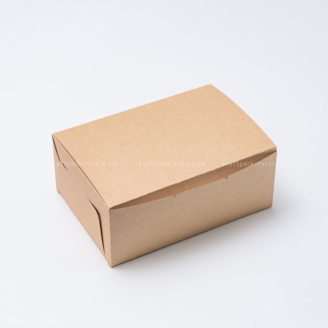 Коробка универсальная 20х14х8 см, белая/крафт (2)