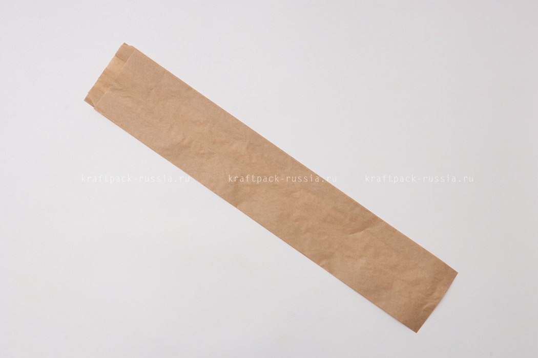 Пакет 11х61х5 см, бумажный крафт (2) 