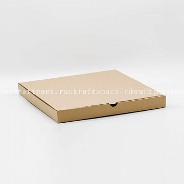 РАСПРОДАЖА Коробка из микрогофрокартона 33х33х4 см, без отверстий, крафт (2)/