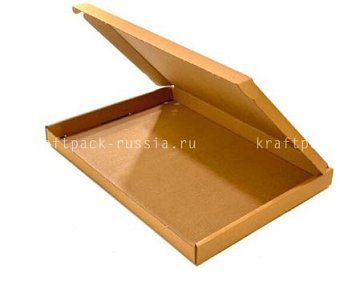Коробка из микрогофрокартона 27,5х20х2 см, крафт (2)