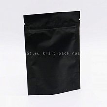 Пакет дой-пак 10,5х15,5 см, чёрный матовый (4) 