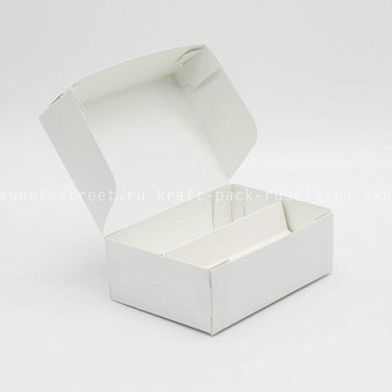 KRAFTPACK Разделитель на 2 ячейки для коробки 15,5х11х5,5 см, белый (2)