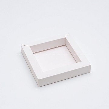 KRAFTPACK Дно к коробке 16х16х3 с широким бортиком (внутри 12х12х3 см) для 9 конфет, белое (2)