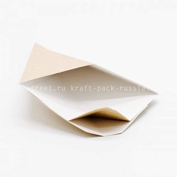 Упаковка для картофеля фри конусная, с отделением под соус - Cone L (4)