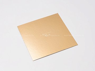 Подложка усиленная 1,5 мм - 26х26 см, квадратная, золото/жемчуг Pasticciere (3)