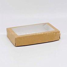 Коробка универсальная 20х12х4 см с окном, крафт - Tabox PRO 1000  (5)
