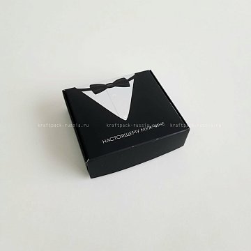 KRAFTPACK Коробка с матовой ламинацией 9х8,5х2,5 см, Настоящему мужчине (2)