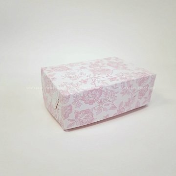 KRAFTPACK Коробка универсальная 15,5х11х5,5 см, Розовые цветы (2)