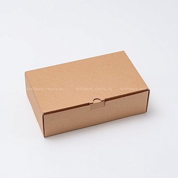 KRAFTPACK Коробка универсальная из микрогофрокартона 21х12,5х6 см, крафт (2)