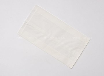 Пакет 14х25х6 см, бумажный белый (2)