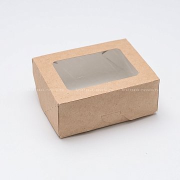 Коробка универсальная 10х8х4 см с окном, крафт - OSQ Tabox PRO 300 (4)
