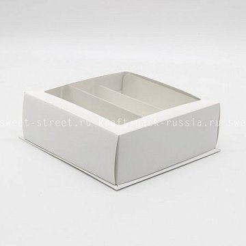 KRAFTPACK Разделитель для пирожных 5х16х5 см, белый (Силаева 3) (2)