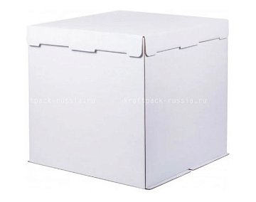 Коробка для торта из микрогофрокартона 50х50х64 см, белая Pasticciere (2)/