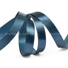 Лента атласная 12 мм Синяя 27,4 м (арт. 3168) (2)