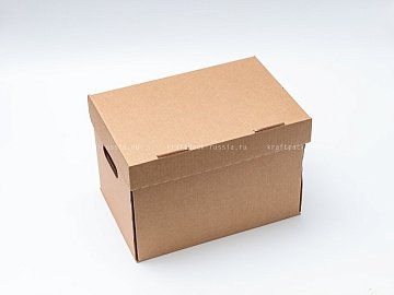 Коробка из гофрокартона 48х32,5х29,5 см, крафт (2)
