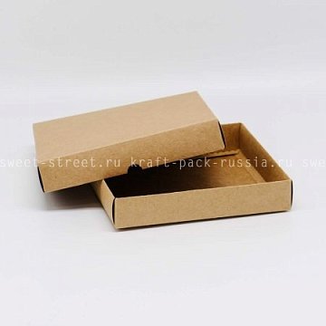KRAFTPACK Дно к коробке 16х16х3 см с двойным бортиком, крафт (Силаева 3) (2)