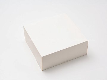 Коробка 25,5х25,5х10,5 см, ForGenika Cake WHITE (2)
