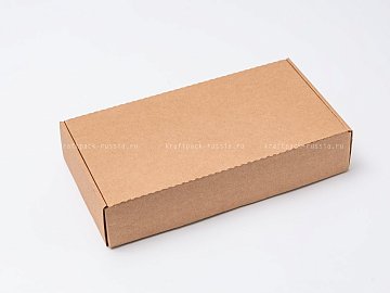 Коробка из микрогофрокартона 29,5х15х6 см, крафт (2)