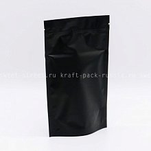 Пакет дой-пак 13,5х22,5 см, чёрный матовый (1)