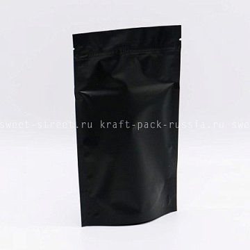 Пакет дой-пак 13,5х22,5 см, чёрный матовый (4)