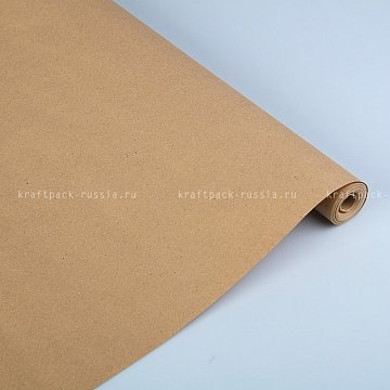 Упаковочная бумага в рулоне Крафт плотность 40 г/м, 10 м (2)