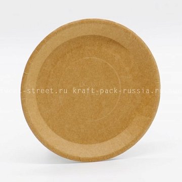 Тарелка бумажная 18 см, крафт - Eco Plate 180 (2) 