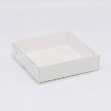 Дно к коробке 12х12х3 см с двойным бортиком, белое (2)
