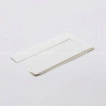 Пакет 14х25х6 см с окном, бумажный белый (3)