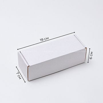 KRAFTPACK Коробка МГК 19х7х6 см, белая