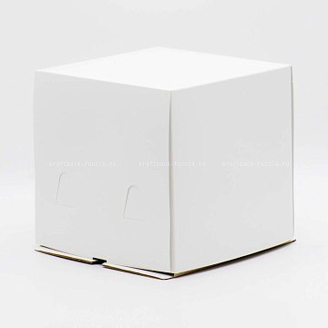 KRAFTPACK Коробка для торта 25х25х21 см, белая (2)
