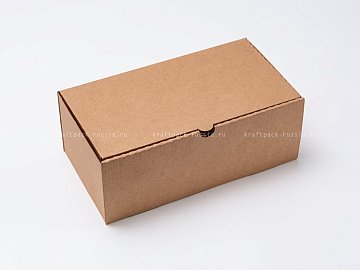 Коробка из микрогофрокартона 27х14,5х10 см, крафт (2)