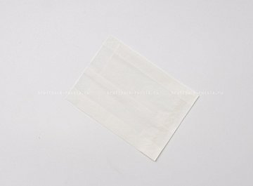 Пакет 11х15х3,5 см, бумажный белый жиростойкий (2)