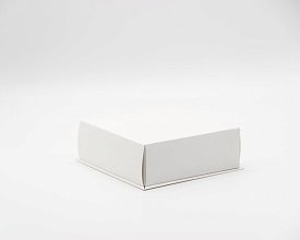 Крышка к коробке 16х16х6 см с двойным бортиком, белая (Силаева 3) (2)