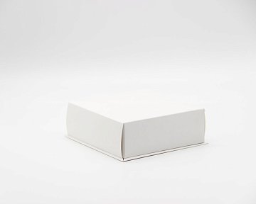 KRAFTPACK Крышка к коробке 16х16х6 см с двойным бортиком, белая (Силаева 3) (2)