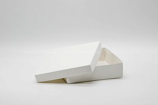 Крышка к коробке 16х16 см с одинарным бортиком, белая (Силаева 3) (2)