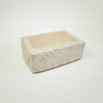 KRAFTPACK Коробка универсальная 15,5х11х5,5 см с окном, Нежная зелень (2)