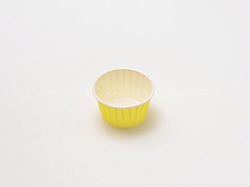 Форма для выпечки с закрученным краем Маффин 65 г/м Жёлтая 5 см (100 шт в упаковке), 1 шт (4)