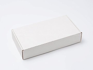 Коробка из микрогофрокартона 29,5х15х6 см, белая (2)