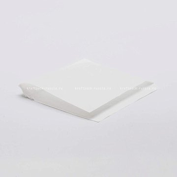 Уголок бумажный жиростойкий 14х15,5 см, белый (4) 