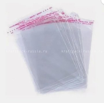 Пакет прозрачный 36х25 см, с клейкой полосой, 100 шт (2)